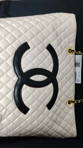 3 Colors 12.2"x11.8" Chain Leather Handbag BB-921035 photo review