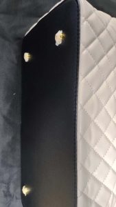3 Colors 12.2"x11.8" Chain Leather Handbag BB-921035 photo review