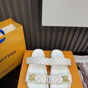 Classic WHite Leather Adjustable Straps Sandals LX-872109