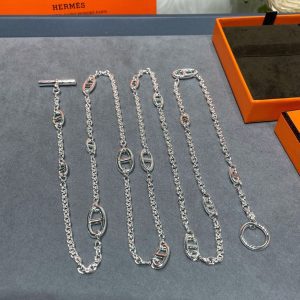 Classic 120cm Silver Chains Necklace HHXL-912002