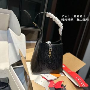 8.3"x8.3" Leather Bucket bag BB-921112