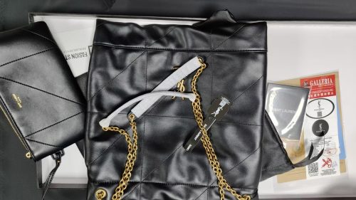 9.8"x13.0" Chains Leather Woman's Handbag BB-921111 photo review