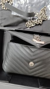 9.4"x6.7" Chains strap Leather Messenger bag BB-921107 photo review