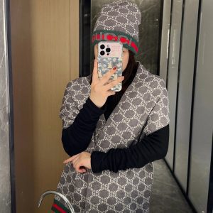 Sets of Knitte Cotton hat Scarf For winter  TZ- 851001