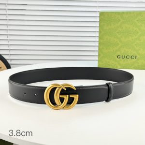 Fashion Top quality Golden Buckle Wide-3.8cm Real Leather Belt PD-862102