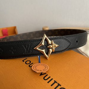 4 Color Vintage Top quality steel Buckle Belt-3cm prints Real Leather Belt PD-862121