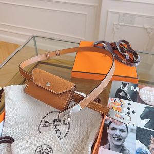 5 Colors Fashion Top quality EP/A-grade steel Buckle Belt with pocket PD-862080