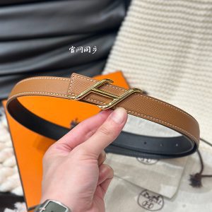 6 Color Fashion Top quality steel Buckle Wide-2.4cm Real Leather Belt PD-862104