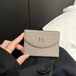 Golden Leather Cardholder with mirro QB-927155