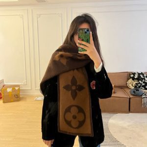 2 Color Classic Cashmere 240x26cm Scarf WJ-985173