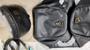 Vintage 19.7"x10.6" Leather Adjustable Strap Travel bag BB-921189 photo review