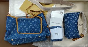 Blue canvas Bags Set-Size 11.4"x8.7"x4.7", 7.9"x4.7"x2.4", 3.9"x3.5" BB-921267 photo review