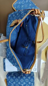 Blue canvas Bags Set-Size 11.4"x8.7"x4.7", 7.9"x4.7"x2.4", 3.9"x3.5" BB-921267 photo review
