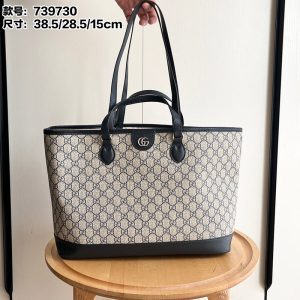 15.2"x11.2"x5.9" Canvas&Leather Tote bag BB-921343