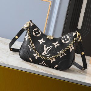Leather Size 6.3"x3.7"x11.4" Handbag with Adjustable Strap Chains BB-921547