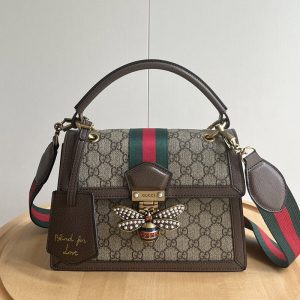 Size 10.0"x6.7"x5.1" Brown Totebag with Strap Charm BB-921708