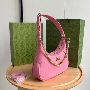5Colors 9.8"x7.5"x2.8" Chains Pink Hand bag BB-921340