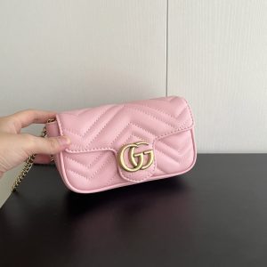 11Colors Size 6.5"x2.0"x3.9"  Leather Handbag with Chains BB-921694