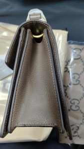 Size 10.0"x6.7"x5.1" Brown Totebag with Strap Charm BB-921708 photo review