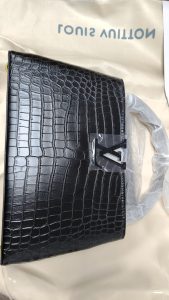 Big 13.0"x7.5"x3.5" Small 8.7"x4.7"x3.1" 2Colors crocodile Leather Totebag With Adjustable Strap BB-921404 photo review