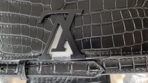 Big 13.0"x7.5"x3.5" Small 8.7"x4.7"x3.1" 2Colors crocodile Leather Totebag With Adjustable Strap BB-921404 photo review