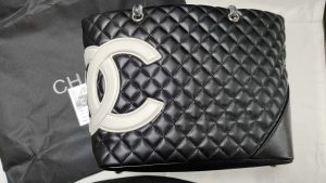 Size:11.0"x9.1" Squares Leather Totebag BB-921790 photo review