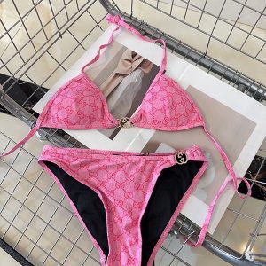 Sexy Bikini halter top Swimsuits with metal buckle YY-925442