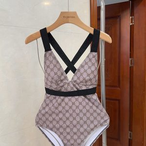 Fashion Backless One-piece Smocked Swimsuit YY-925444