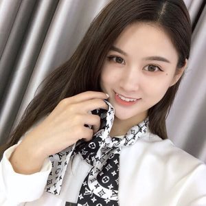 120x8cm Fashion Prints Handbag Ribbon Scarf Neck Bow WJ-987041