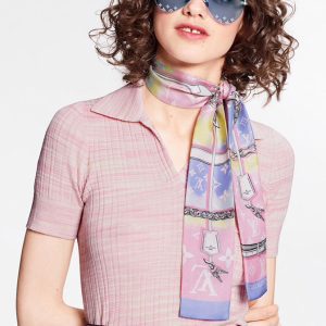 120x8cm Fashion Embroidery Handbag Ribbon Scarf Neck Bow WJ-987031