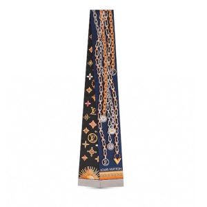 120x8cm Chains Prints Handbag Ribbon Scarf Neck Bow WJ-987039