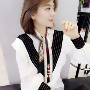 120x8cm Vintage Handbag Ribbon Scarf Neck Bow WJ-987012