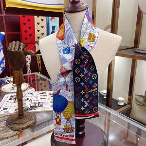 120x8cm balloon Embroidery Handbag Ribbon Scarf Neck Bow WJ-987020