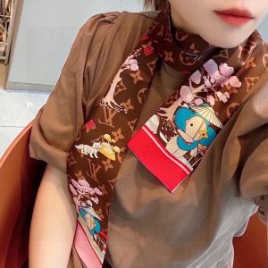 120x8cm Classical Embroidery Handbag Ribbon Scarf Neck Bow WJ-987046