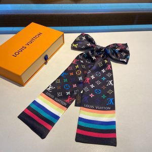 120x8cm Colorful Alphabest Handbag Ribbon Scarf Neck Bow WJ-987050