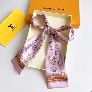 120x8cm Chains Embroidery Handbag Ribbon Scarf Neck Bow WJ-987023