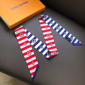 120x8cm pinstripe Embroidery Handbag Ribbon Scarf Neck Bow WJ-987028