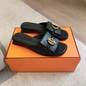 Fashion High Quality Real Leather Slippers LX-872310