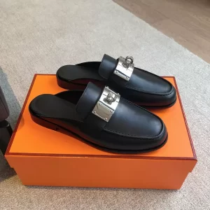 Fashion High Quality Real Leather Slippers LX-872306