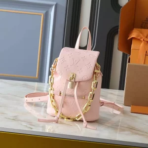3 Colors Big:8.3"x10.2"x3.9" Small:5.9"x7.9"x3.0" Leather Backpack BB-15019