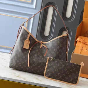 4 Colors Size39x30x15cm Leather Woman's Handbag with a Small Pocket BB-13032