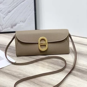 10 Colors Leather 24x11x3.5cm Gold buckle Long Wallet with strap BB-921918