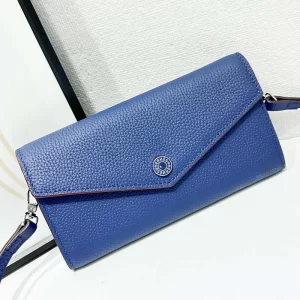 9 Colors Leather 19x10.5x3cm Long Wallet with strap BB-921911
