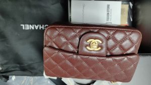 Genuine leather 2 Colors Size19x7x13cm Chains Messenger bag XQBB-23018 photo review