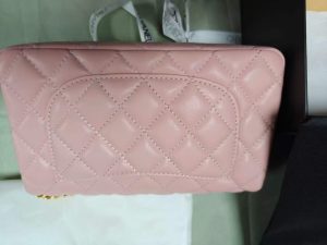 Small Genuine leather (16Colors) Size20cm Squares woman's Handbag with chains BB-921975 photo review