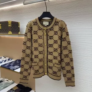 Round neck thick wool cardigan MY-93208