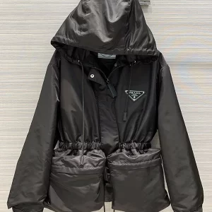 Large pocket waist cinching jacket jacket WT-813065