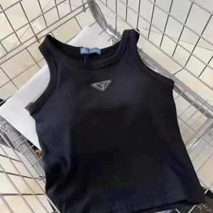 Solid color knitted vest BX-93410