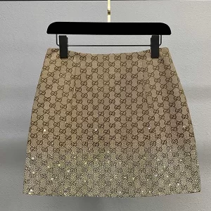 Colorful rhinestone flower series short skirt QZ-93109