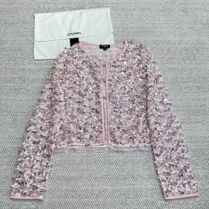 Pink Diamond Button Sequin Cardigan MY-93221